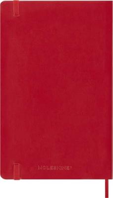 Moleskine 12 Monate Wochen Notizkalender 2026, Large/A5, 1 Wo = 1 Seite, rechts linierte Seite, Weicher Einband, Scharlachrot