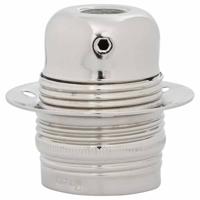 Lamphouders 2 st nikkel satijn E27 - thumbnail