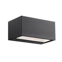 Buitenlamp zwart LED Nordlux &apos;Nene&apos; wandlamp gevelverlichting 6W led aluminium glas zwart IP54 (3000K) - thumbnail