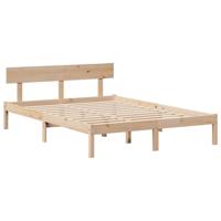 Bedframe zonder matras massief grenenhout 140x200 cm - thumbnail
