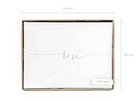 Gastenboek Love Wit/Zilver (24x18,5cm) - thumbnail