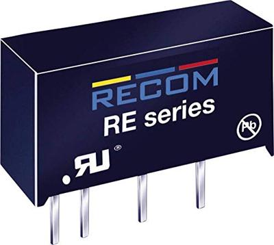 RECOM RE-1205S DC/DC-converter, print 12 V/DC 5 V/DC 200 mA 1 W Aantal uitgangen: 1 x Inhoud 1 stuk(s)
