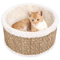Kattenmand rond 36 cm zeegras - thumbnail