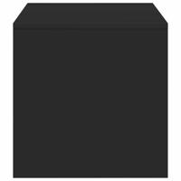 Tv-meubel 100x40x40 cm bewerkt hout zwart - thumbnail