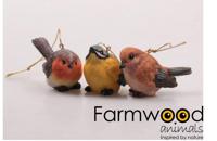 Hanger vogel polystone 5,6x3x4cm - thumbnail