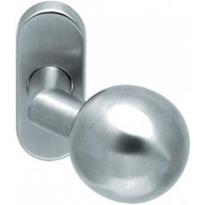 Wisselknop bol verkropt ovaal rvs mat Wisselknop bol verkropt ovaal rvs mat