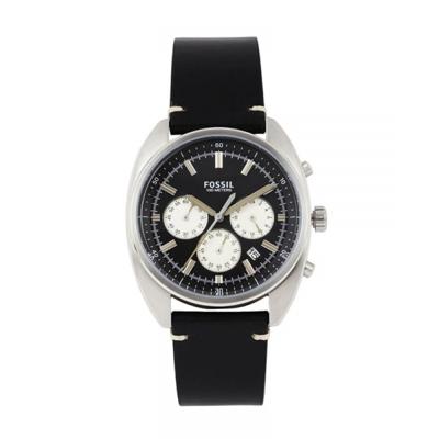 Horlogeband Fossil CH3043 Leder Zwart 22mm Horlogeband Fossil CH3043 Leder Zwart 22mm