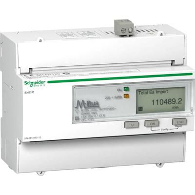 Schneider Electric A9MEM3335 A9MEM3335 Digitale kWh-meter Digitaal 125 A Conform MID: Ja 1 stuk(s)