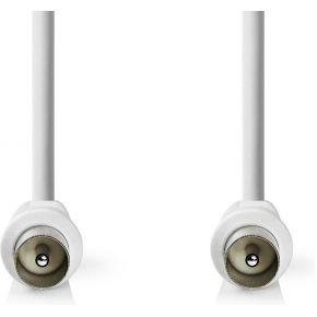 Nedis Coaxkabel | IEC (Coax) Male | IEC (Coax) Male | Vernikkeld | 90 dB | 75 Ohm | Dubbel Afgeschermd | 3.00 m | Rond | PVC | Wit | Label - Nedis Coaxkabel | IEC (Coax) Male | IEC (Coax) Male | Vernikkeld | 90 dB | 75 Ohm | Dubbel Afgeschermd | 3.00 m | Rond | PVC | Wit | Label -