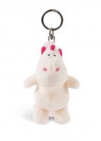 Nici sleutelhanger Theodor junior 10 cm pluche roze - thumbnail