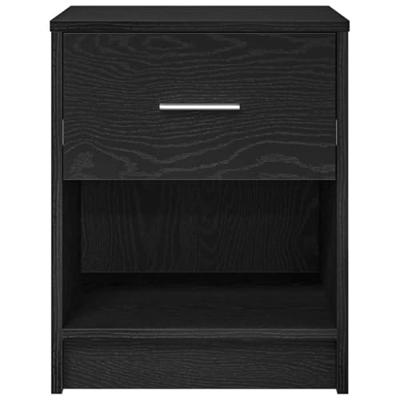Nachtkastjes 2 st met lade 40x34x50 cm zwart