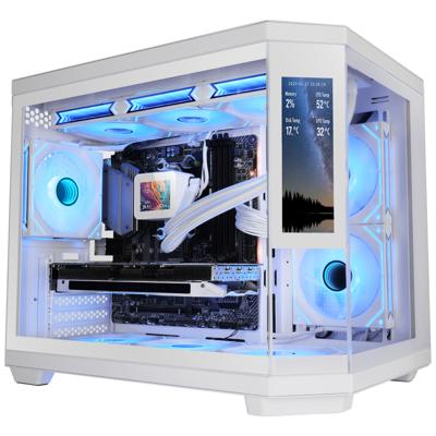 ATX Semi-toren BehuizingMars Gaming MC3TCORELCDMW Wit
