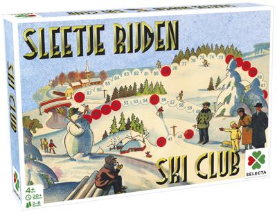 Selecta Bordspel spellen van toen - sleetje rijden/ski club Selecta Bordspel spellen van toen - sleetje rijden/ski club