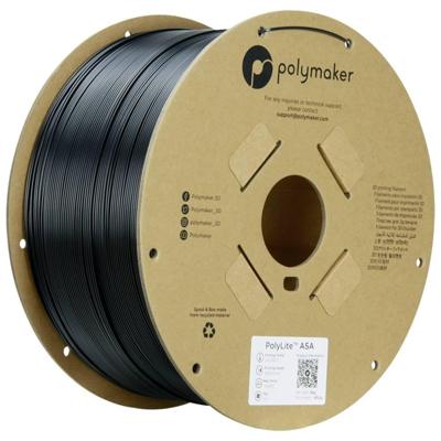 Polymaker PF01020 6938936712619 Filament ASA UV-bestendig, Weerbestendig 1.75 mm 3 kg Zwart PolyLite™ 1 stuk(s)