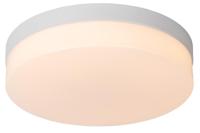 Lucide BISKIT - Plafonnière Badkamer - Ø 28 cm - LED - 1x18W 2700K - IP44 - Bewegingssensor - Wit - thumbnail