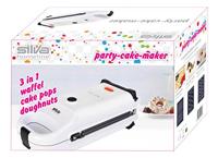 Silva Homeline CM 303 Donut maker Incl. verwisselbare platen Wit, Zwart - thumbnail