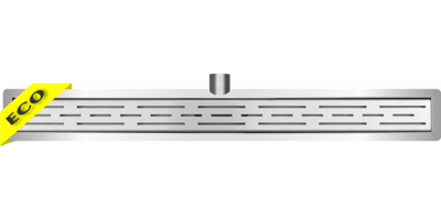 Wiesbaden Douchegoot Met Flens Eco RVS 90 cm