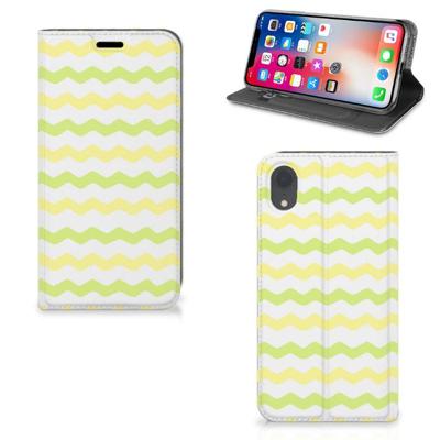 Apple iPhone Xr | Hoesje met Magneet | Waves Yellow