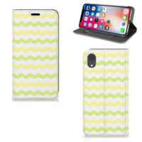 Apple iPhone Xr | Hoesje met Magneet | Waves Yellow - thumbnail