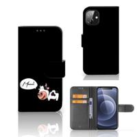 Apple iPhone 12 Mini Leuk Hoesje Cow - thumbnail