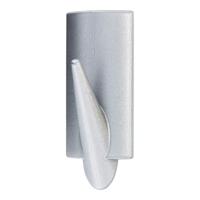 tesa POWERSTRIPS® Zelfklevende haak Large Trend Chroom (mat) Inhoud: 2 stuk(s) - thumbnail