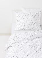 HEMA Kinderdekbedovertrek - Zacht Katoen - 140 X 200 Cm - Wit Sterren (wit) - thumbnail