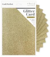 Craft Perfect By Tonic Studios Craft perfect • glitter a4 5 vellen 250g welsh gold - thumbnail