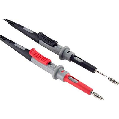 VOLTCRAFT MS-4PS-E Veiligheidsmeetsnoer 4mm-veiligheidsstekker Testpunt 1.00 m Zwart, Rood 1 stuk(s)