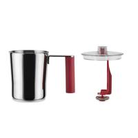Alessi Plissé Melkopschuimer rood - thumbnail