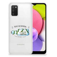 Samsung Galaxy A03S Telefoonhoesje met Naam Boho Bottle - thumbnail