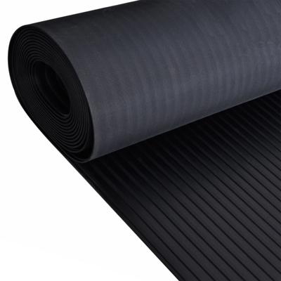 VidaXL Vloermat anti-slip 3 mm 1,5x2 m rubber brede ribbel