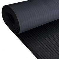 Vloermat anti-slip 3 mm 1,5x2 m rubber brede ribbel - thumbnail