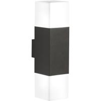 LED Wandlamp Buiten - 7W. E14 Fitting. IP44. Warm Wit 3000K. Antraciet - thumbnail