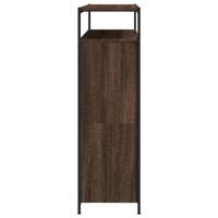 Schoenenkast met 4 klaplades 100x34x112 cm bruin eikenkleur - thumbnail