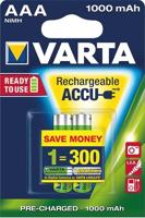 Varta RECH.AC.PowerAAA1000mAh BLI2 Oplaadbare AAA batterij (potlood) NiMH 1000 mAh 1.2 V 2 stuk(s) - thumbnail