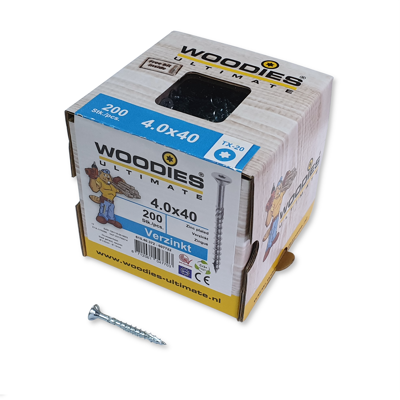 Ultimate 4.0x 40/24 platverzonken kop T-20 verzinkt Woodies - Woodies Ultimate 4.0x 40/24 platverzonken kop T-20 verzinkt Woodies - Woodies