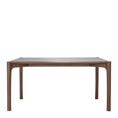 Ethnicraft Eettafel 'PI' Gevernist Teakhout, 160 x 80cm, kleur Bruin