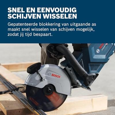 Bosch Professional GCS 18V-230 Accu doorslijpmachine 230 mm 18V Basic Body - 06013B0000