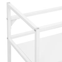 Wastafelframe 40x38x83 cm ijzer wit - thumbnail