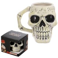 Oude Schedel Gevormde Keramiek Mok - thumbnail