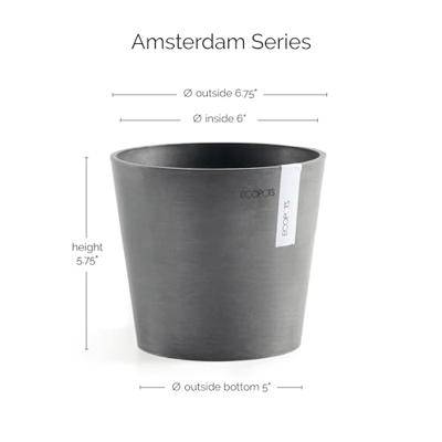 Ecopots bloempot Amsterdam Mini Ø17cm - Grijs Ecopots bloempot Amsterdam Mini Ø17cm - Grijs
