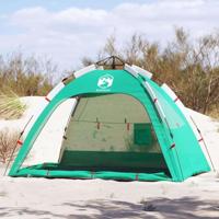 VidaXL Strandtent 2-persoons waterdicht snelontgrendeling zeegroen - thumbnail