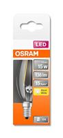 OSRAM HOMELIGHTING 4058075436701 LED-lamp Energielabel F (A - G) E14 Kaars 1.5 W = 15 W Warmwit (Ø x l) 35 mm x 100 mm 1 stuk(s) - thumbnail