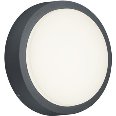 LED Tuinverlichting - Tuinlamp - Trion Bagry - Wand - 8W - Mat Antraciet - Aluminium