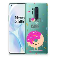 OnePlus 8 Pro | Siliconen Case | Donut Roze - thumbnail
