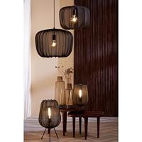 Light & Living Bohemian tafellampPlumeria zwart Ø 25cm - 1874312 - thumbnail