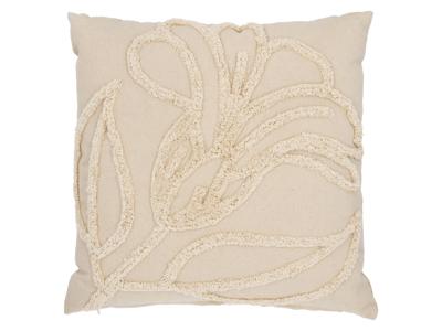 LIVARNO Sierkussen 45 x 45 cm (Bloemen/beige)