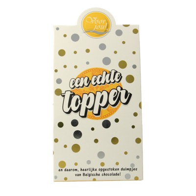 Voor Jou! Cadeau doos young duimpjes topper 100 Gram Voor Jou! Cadeau doos young duimpjes topper 100 Gram