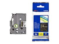 Labeltape Brother TZe, TZ TZe-354 PET Tapekleur: Zwart Tekstkleur:Goud 24 mm 8 m - thumbnail