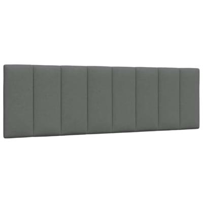 Bed met matras "Hanko" stof donkergrijs 160x200 cm